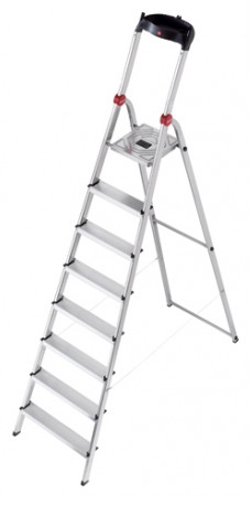 Hailo L60 8 Steps Aluminum safety household ladder